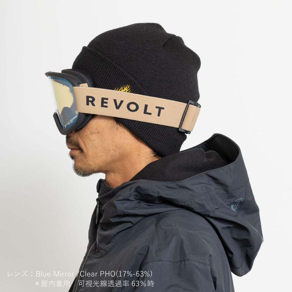 REVOLT SUPER　LIGHT　FRAME マットブラック　クリア調光 SUPER LIGHT FRAME ] Mat Black – REVOLT ONLINE STORE