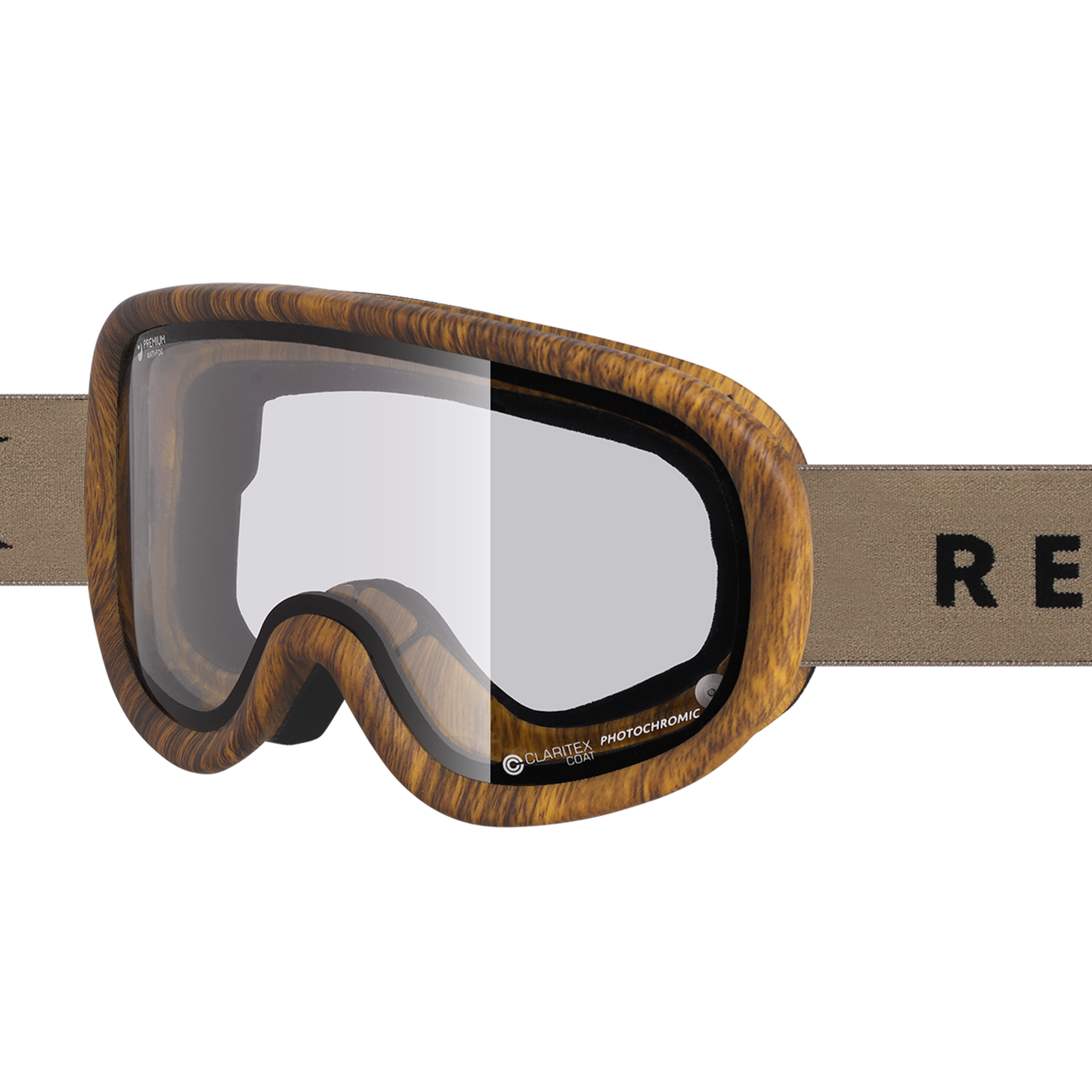 スノーボードゴーグル | SUPER LIGHT FRAME | Matte 山吹 Wood スノーボードゴーグル | SUPER LIGHT FRAME | Matte 山吹 Wood