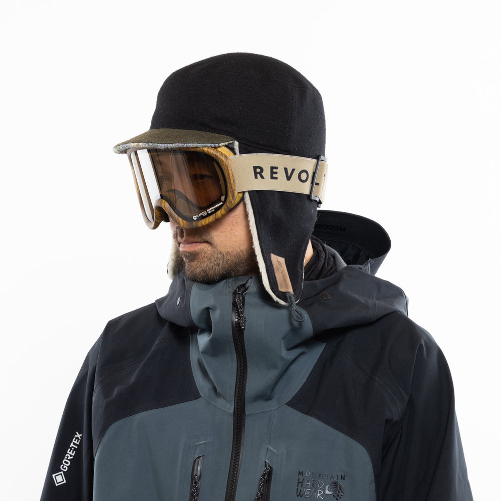 スノーボードゴーグル | SUPER LIGHT FRAME Matte 山吹 Wood – REVOLT