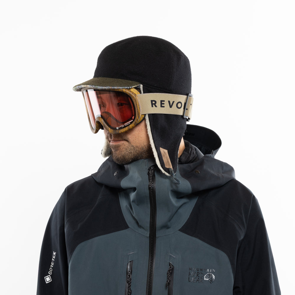 スノーボードゴーグル | SUPER LIGHT FRAME Matte 山吹 Wood – REVOLT