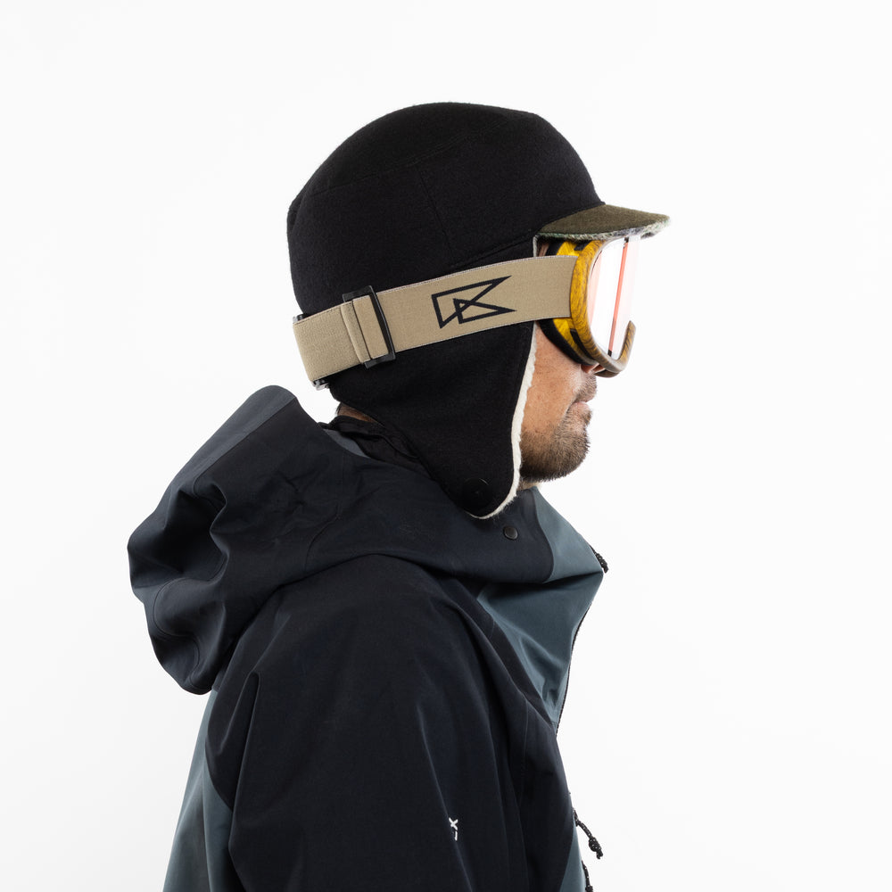 スノーボードゴーグル | SUPER LIGHT FRAME Matte 山吹 Wood – REVOLT